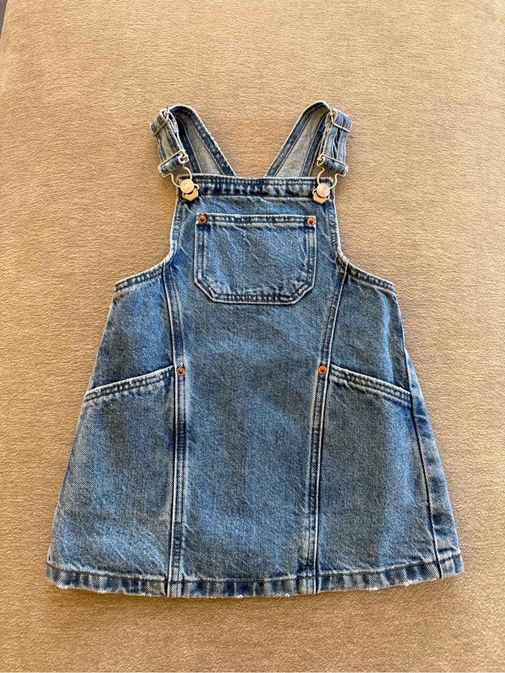 Zara Blue Denim Overalls (2Y)